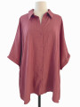 BLUSA ROSA VIEJA DE BOTONES