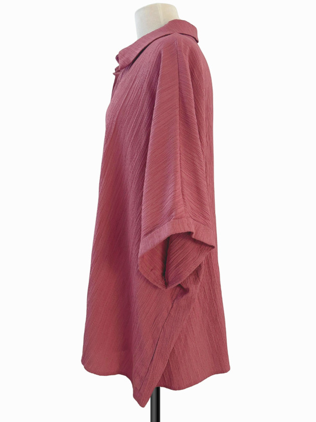 BLUSA ROSA VIEJA DE BOTONES