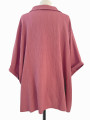 BLUSA ROSA VIEJA DE BOTONES