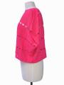 BLUSA BOXY TEJIDA ROSA