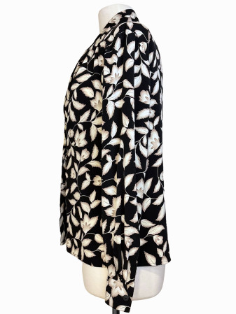 BLUSA VINTAGE CON ESTAMPADO FLORAL