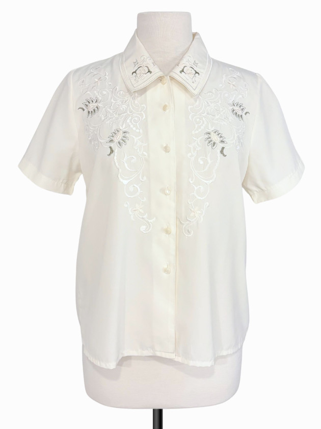 BLUSA VINTAGE BORDADA JAPONESA