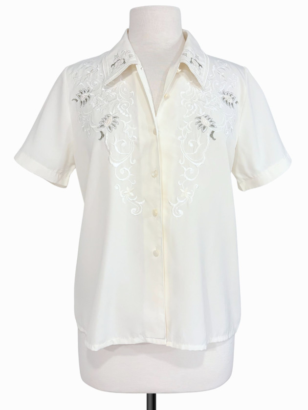 BLUSA VINTAGE BORDADA JAPONESA