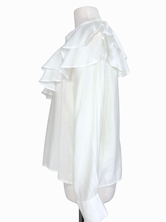 BLUSA BLANCA VOLANTES