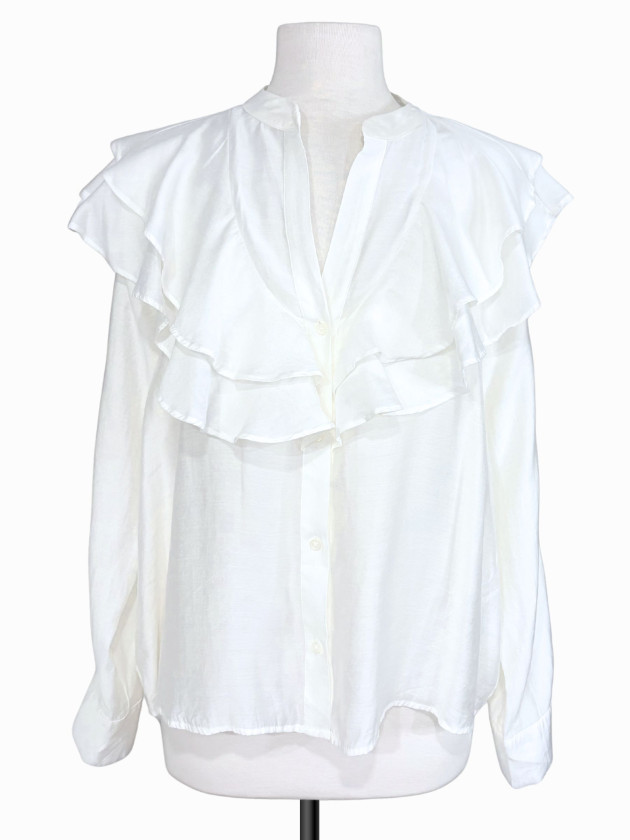 BLUSA BLANCA VOLANTES