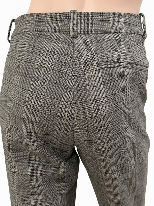 PANTALON CUADRICULADO H&M TONOS GRIS