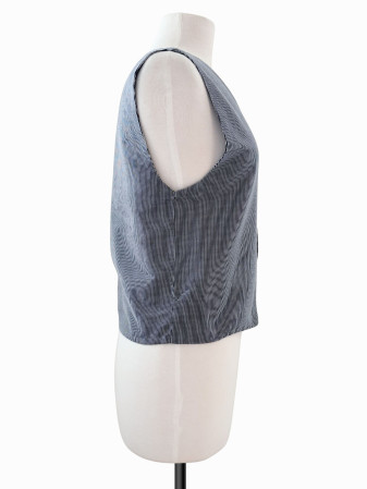CHALECO RAYADO REVERSIBLE