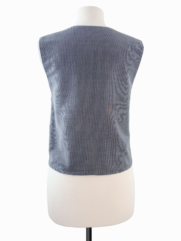 CHALECO RAYADO REVERSIBLE