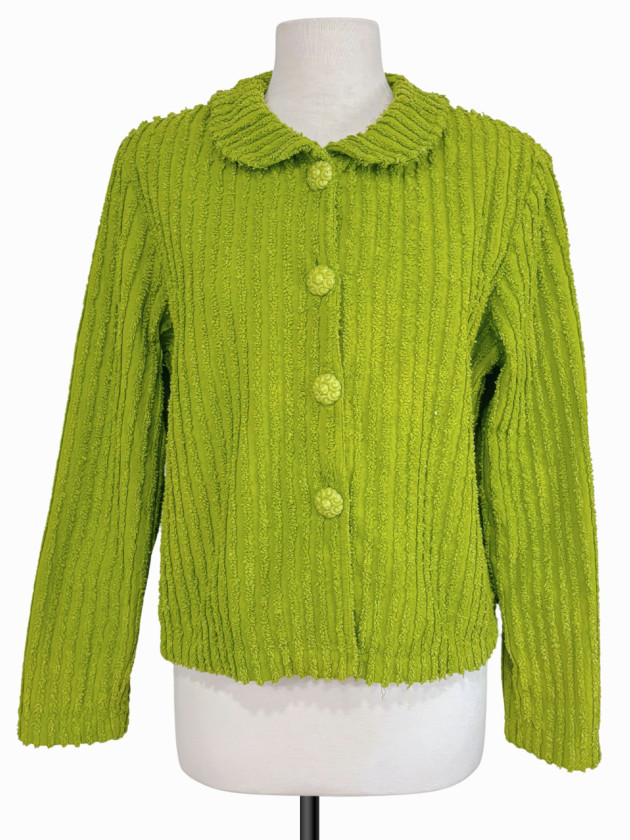 CHAQUETA CUELLO REDONDO VERDE