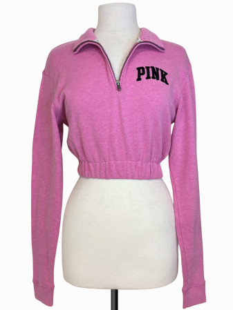 SUETER ROSADO CROPPED PINK