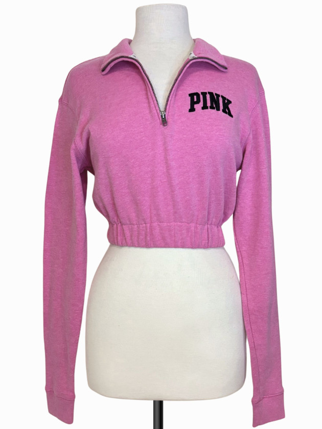 SUETER ROSADO CROPPED PINK