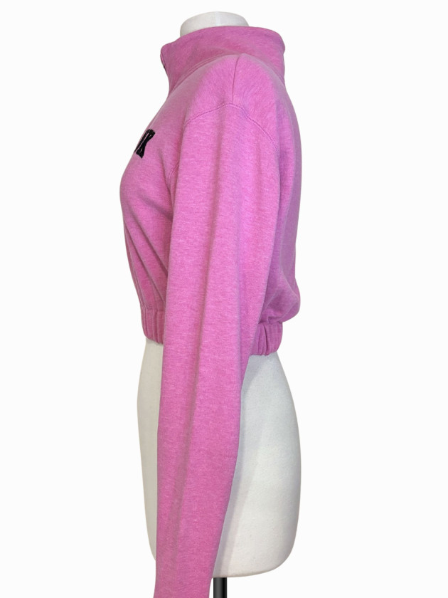 SUETER ROSADO CROPPED PINK