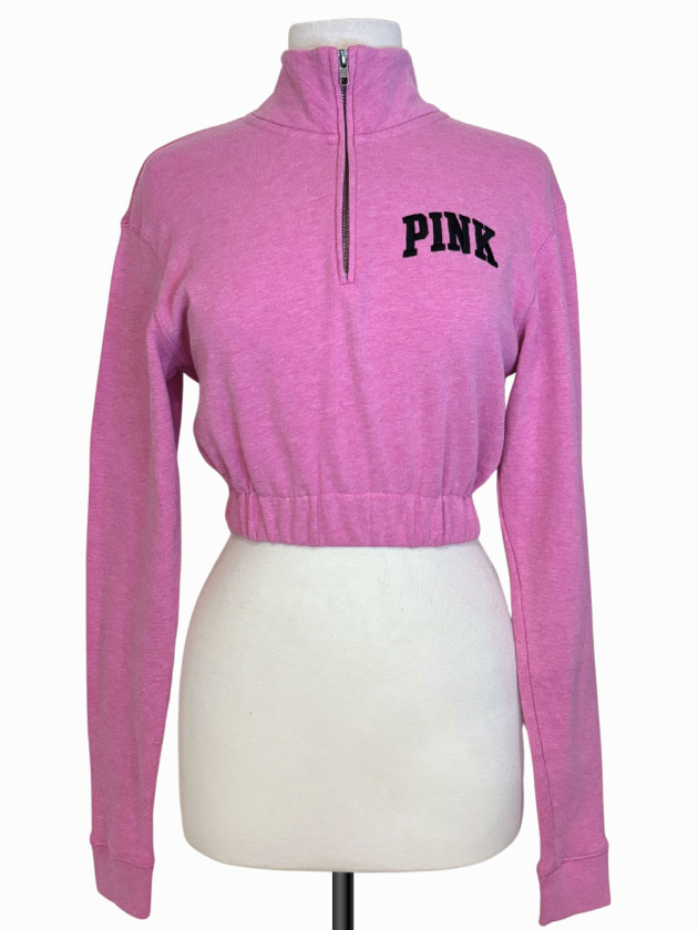 SUETER ROSADO CROPPED PINK
