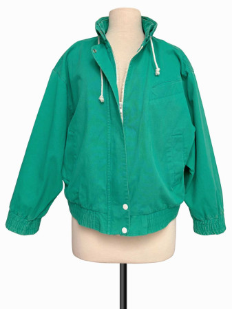 BOMBER JACKET VINTAGE VERDE RUSS