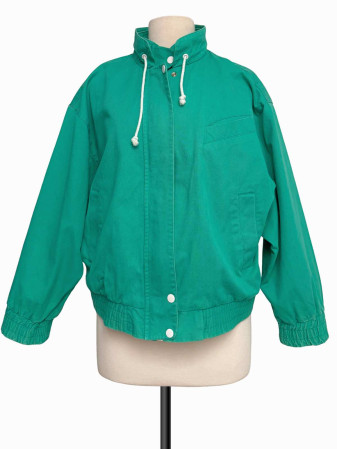 BOMBER JACKET VINTAGE VERDE RUSS