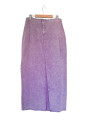 FALDA LILA DENIM CON ROSA