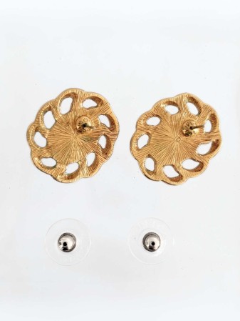 ARITOS VINTAGE MONET ROJOS