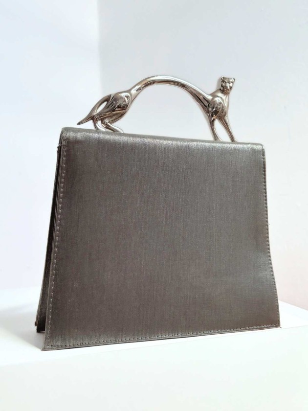 CARTERA VINTAGE SILVER SILK