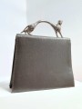 CARTERA VINTAGE SILVER SILK