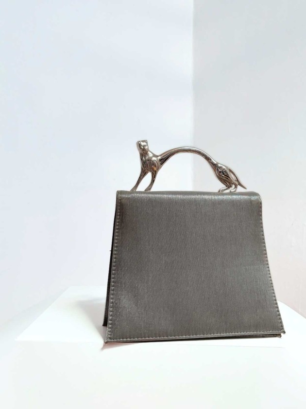 CARTERA VINTAGE SILVER SILK