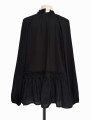 BLUSA NEGRA MANGA LARGA LOFT