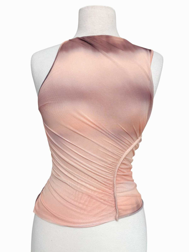 BLUSA MESH ASIMETRICA ZARA
