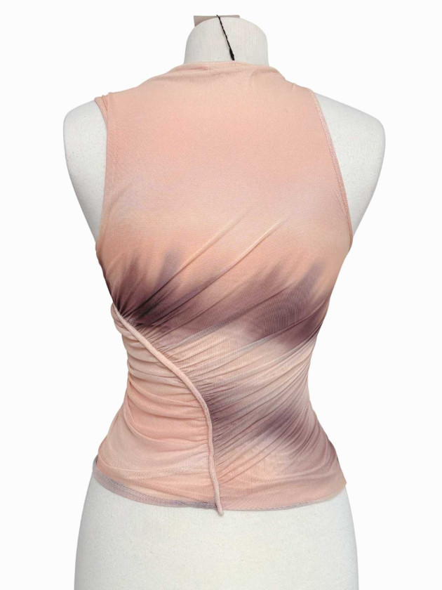 BLUSA MESH ASIMETRICA ZARA