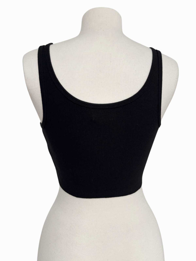 SET DE DOS TOPS BASICOS NEGRO Y CHARCOAL