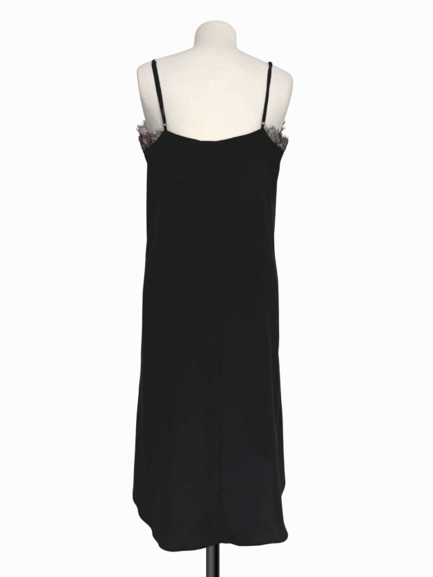 VESTIDO TIPO CAMI CON ENCAJE BCBG