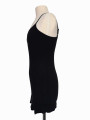 VESTIDO NEGRO BASICO KNIT CON ABERTURAS