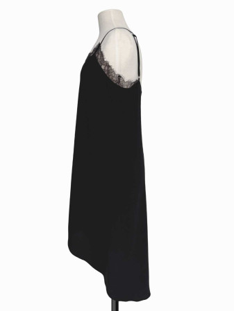 VESTIDO TIPO CAMI CON ENCAJE BCBG
