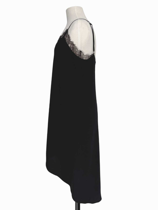 VESTIDO TIPO CAMI CON ENCAJE BCBG