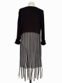 VESTIDO TEJIDO MIDI CALVIN KLEIN BLANCO Y NEGRO