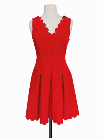 VESTIDO ROJO BANANA REPUBLIC