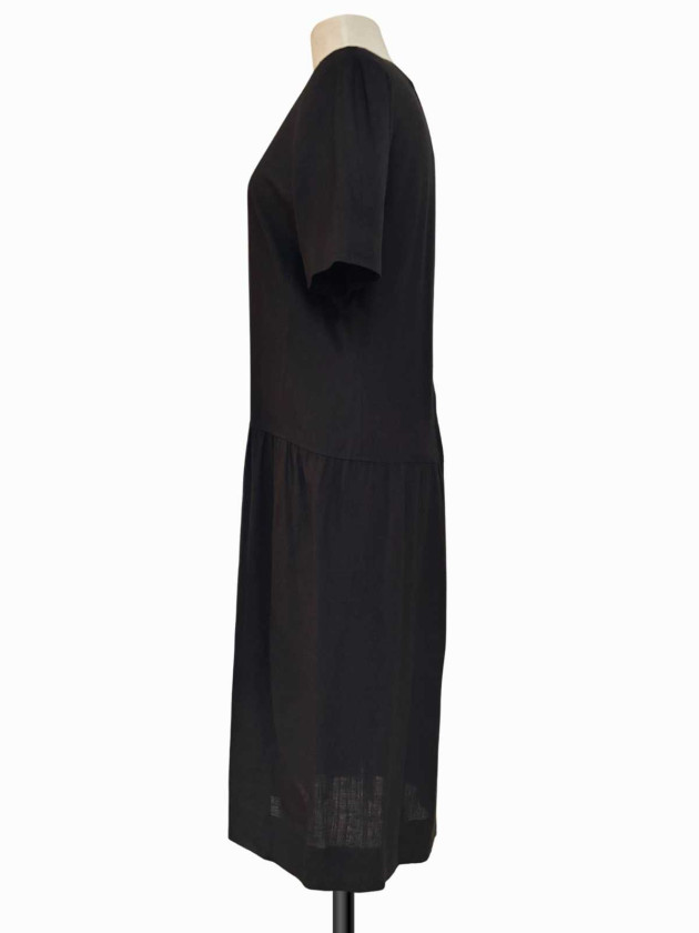 VESTIDO NEGRO MIDI ALBERT NIPPON