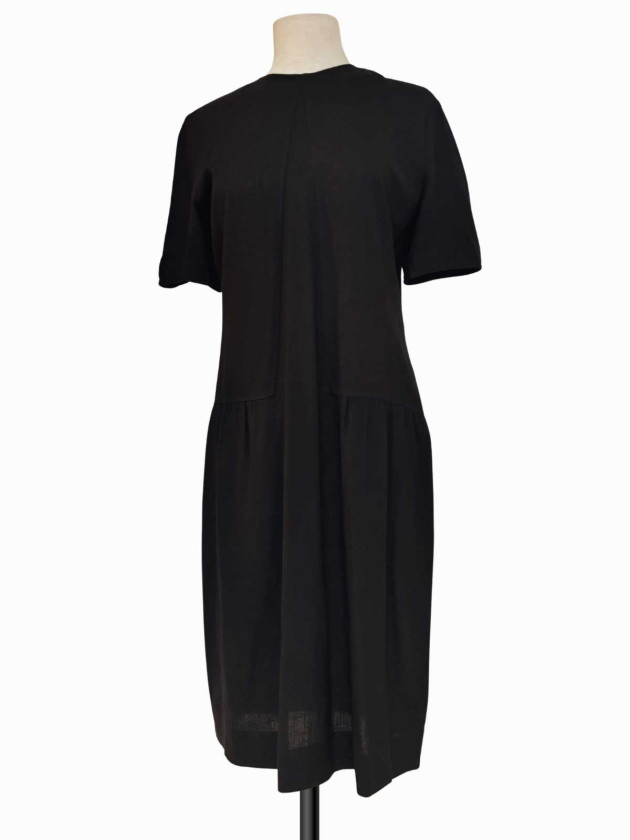 VESTIDO NEGRO MIDI ALBERT NIPPON