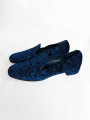 LOAFERS STUART WEITZMAN VELVET AZUL