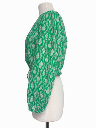 BLUSA VERDE AVA TOP ZARA