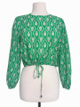 BLUSA VERDE AVA TOP ZARA