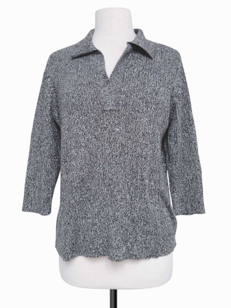 BLUSA TEJIDA POLO GRIS KAREN SCOTT