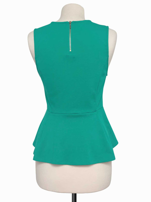 BLUSA VERDE PEPLUM FOREVER 21