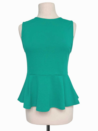 BLUSA VERDE PEPLUM FOREVER 21