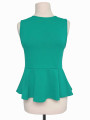 BLUSA VERDE PEPLUM FOREVER 21