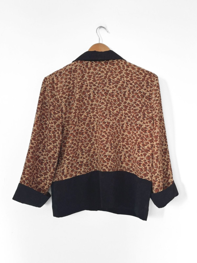 BLUSA VINTAGE BOXY ANIMAL PRINT