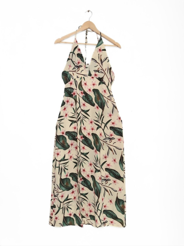 VESTIDO OREN TROPICAL HALTER