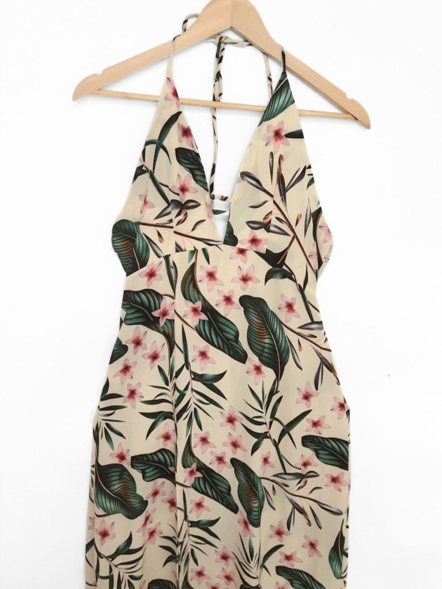VESTIDO OREN TROPICAL HALTER