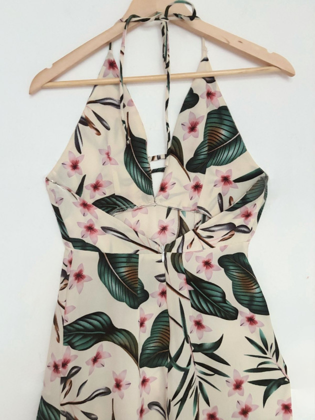 VESTIDO OREN TROPICAL HALTER