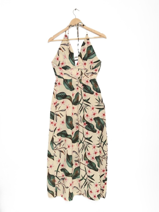VESTIDO OREN TROPICAL HALTER
