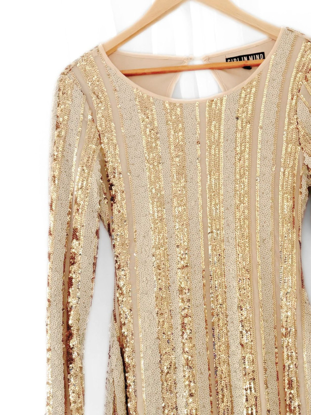 VESTIDO CHAMPAGNE