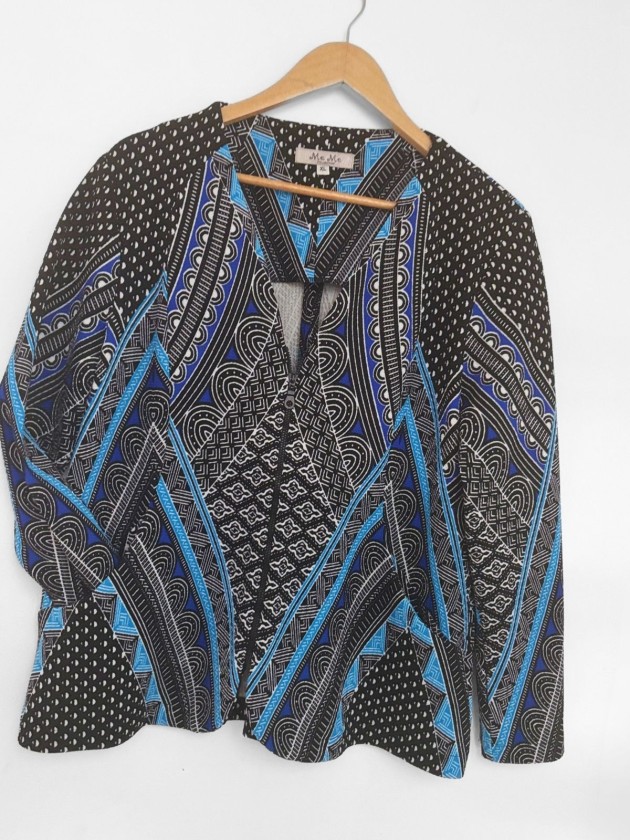 BLAZER BOHO TONO AZUL